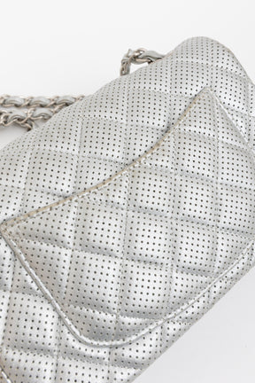 Perforated Leather Mini Classic Flap