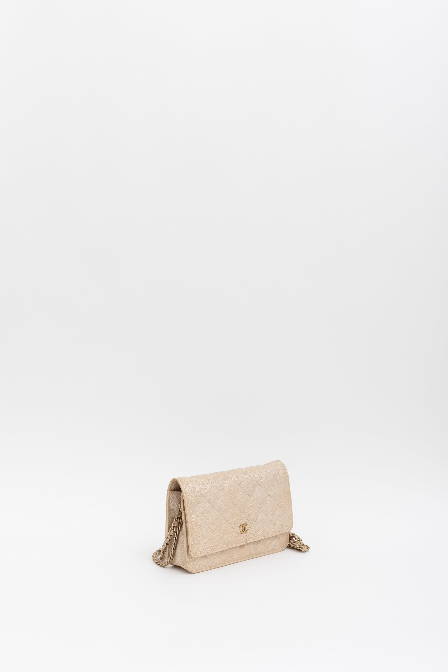 Iridescent Caviar Leather WOC