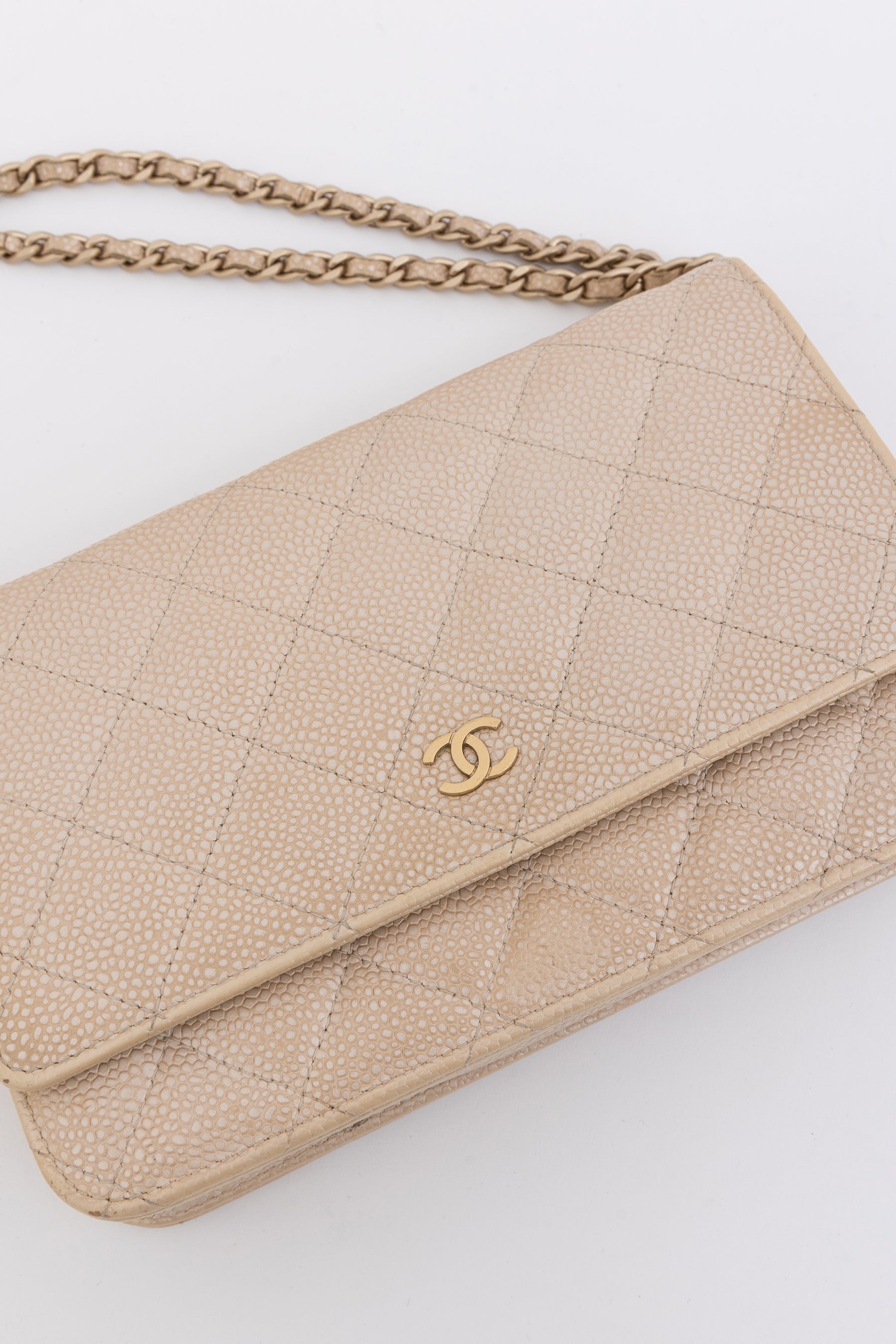 Iridescent Caviar Leather WOC
