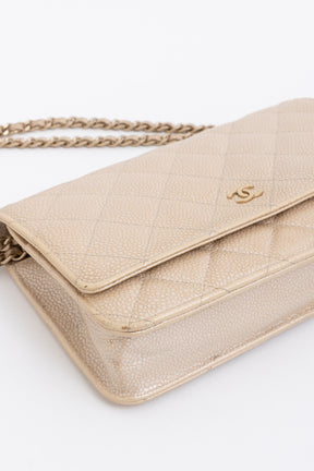 Iridescent Caviar Leather WOC
