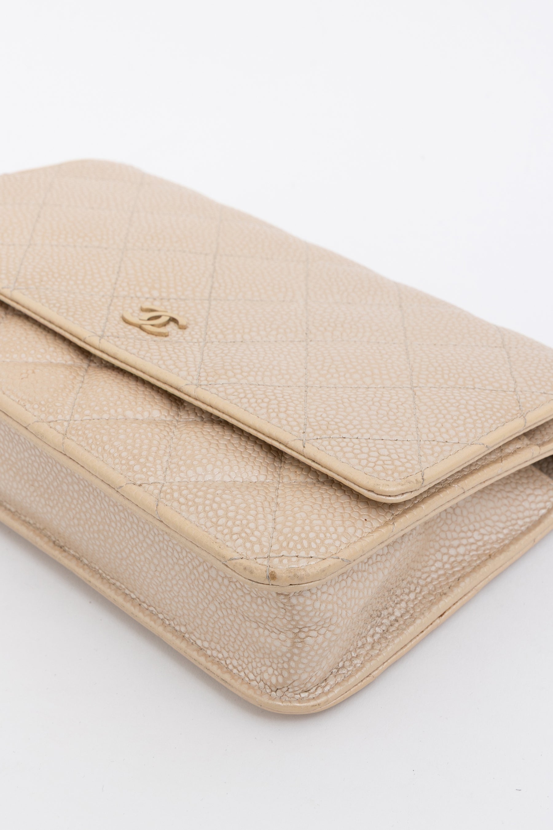 Iridescent Caviar Leather WOC