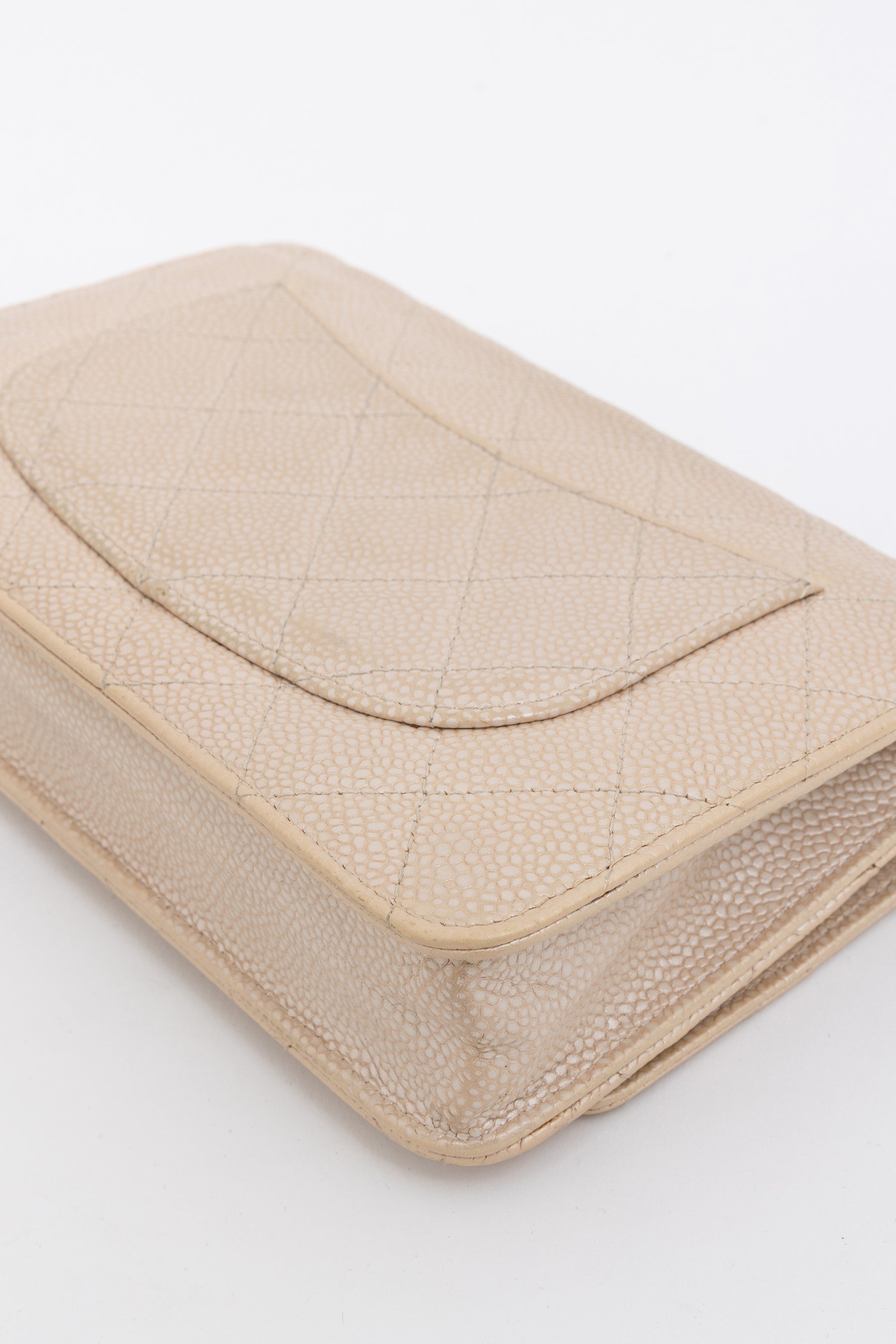 Iridescent Caviar Leather WOC