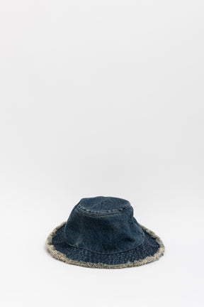 Denim Logo Bucket Hat