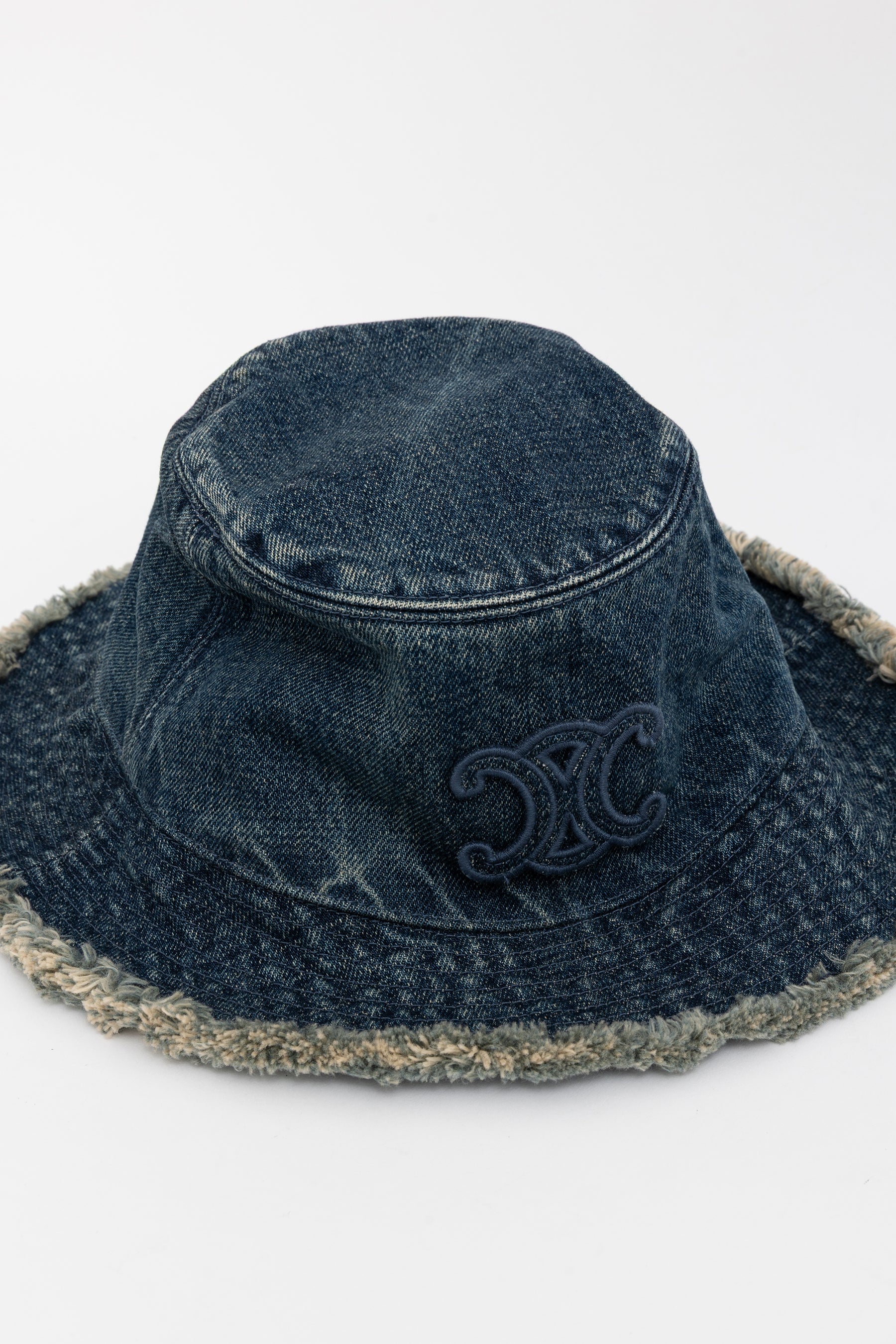 Denim Logo Bucket Hat
