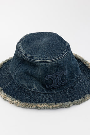 Denim Logo Bucket Hat