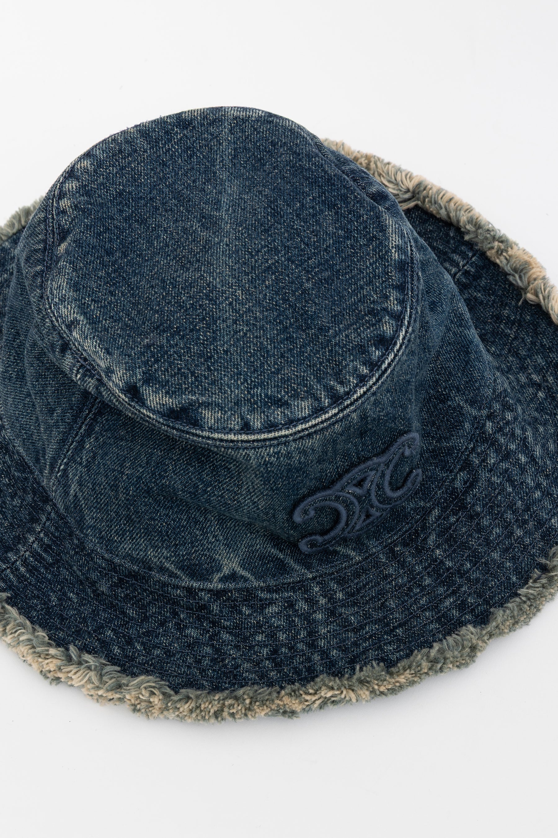Denim Logo Bucket Hat
