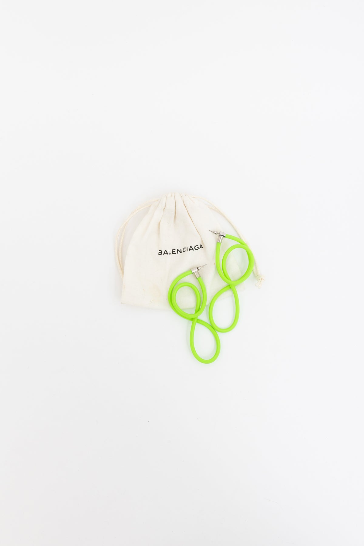Neon Twisted Rubber Earrings