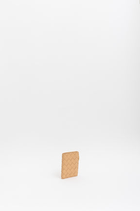 Intrecciato Leather Mini Flap Wallet