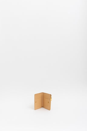 Intrecciato Leather Mini Flap Wallet