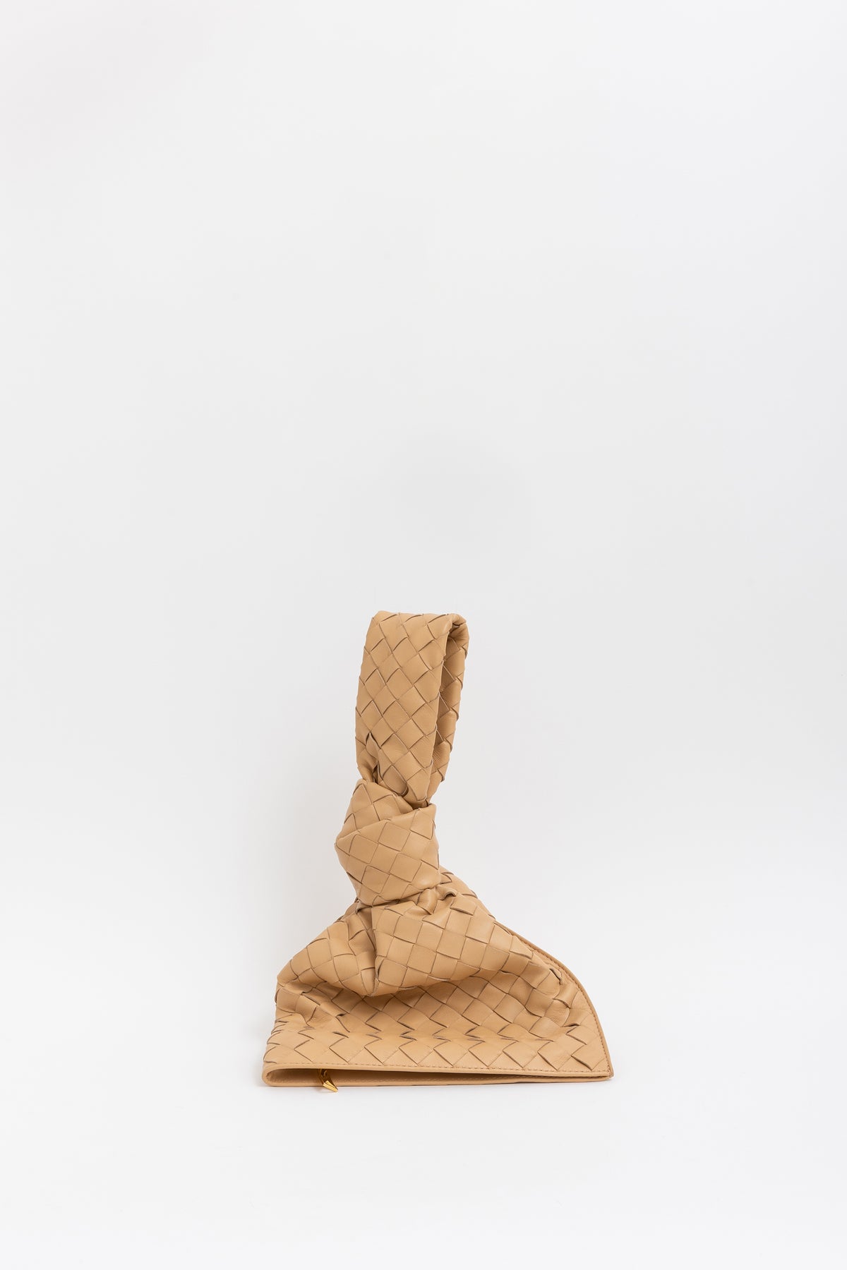 Intrecciato Leather Twist Bag