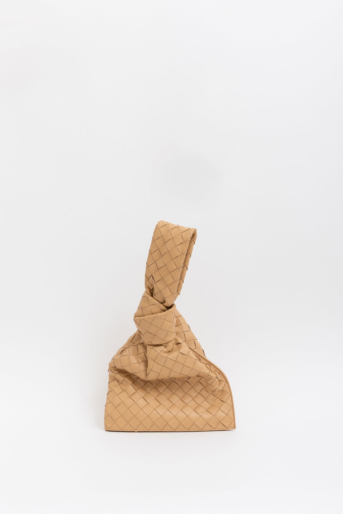 Intrecciato Leather Twist Bag