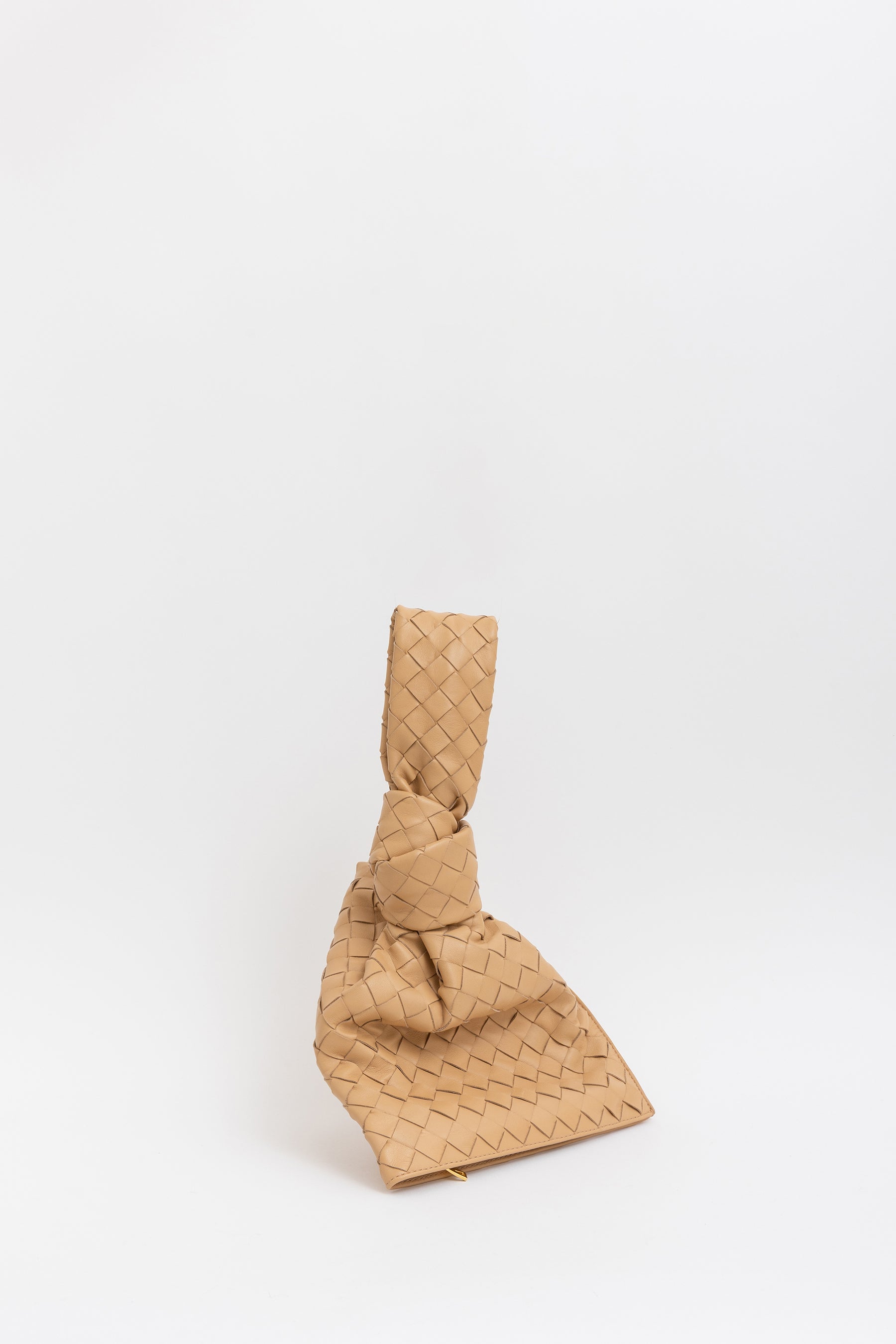 Intrecciato Leather Twist Bag