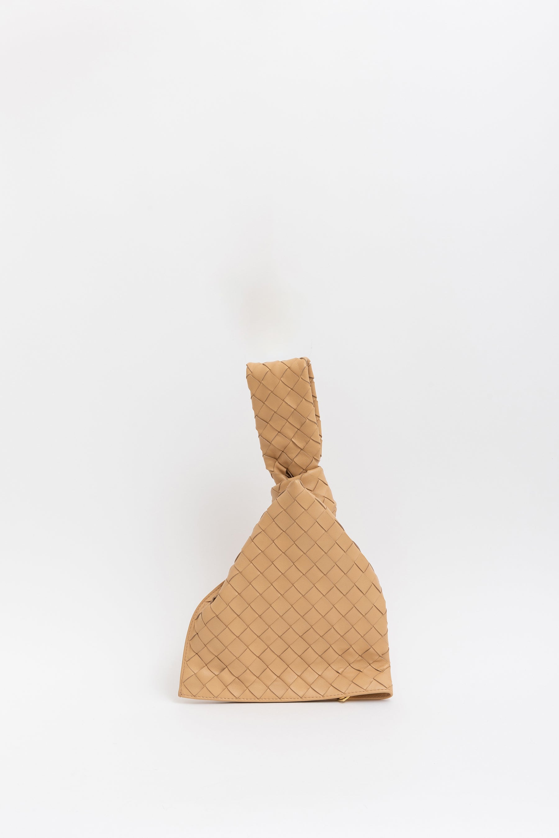 Intrecciato Leather Twist Bag