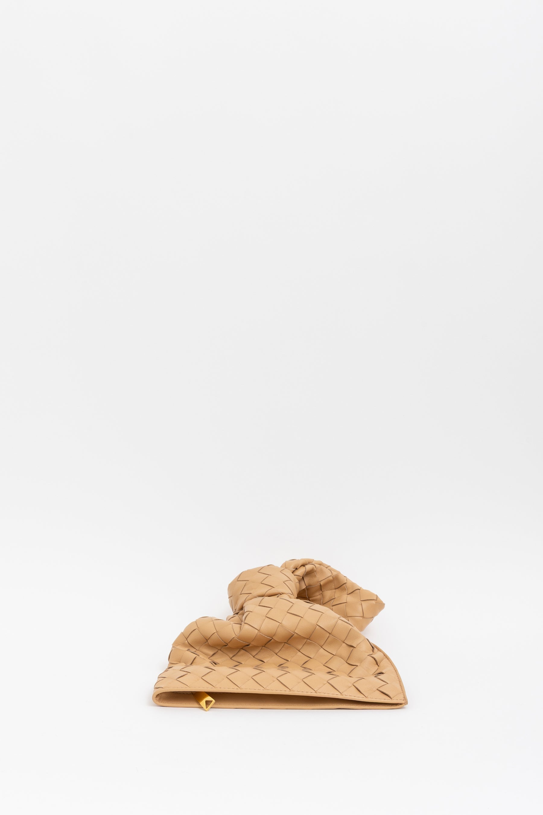 Intrecciato Leather Twist Bag