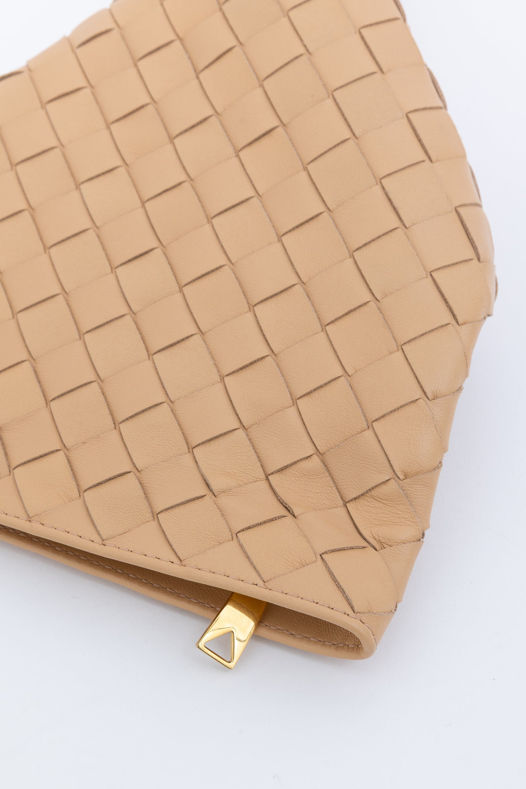 Intrecciato Leather Twist Bag