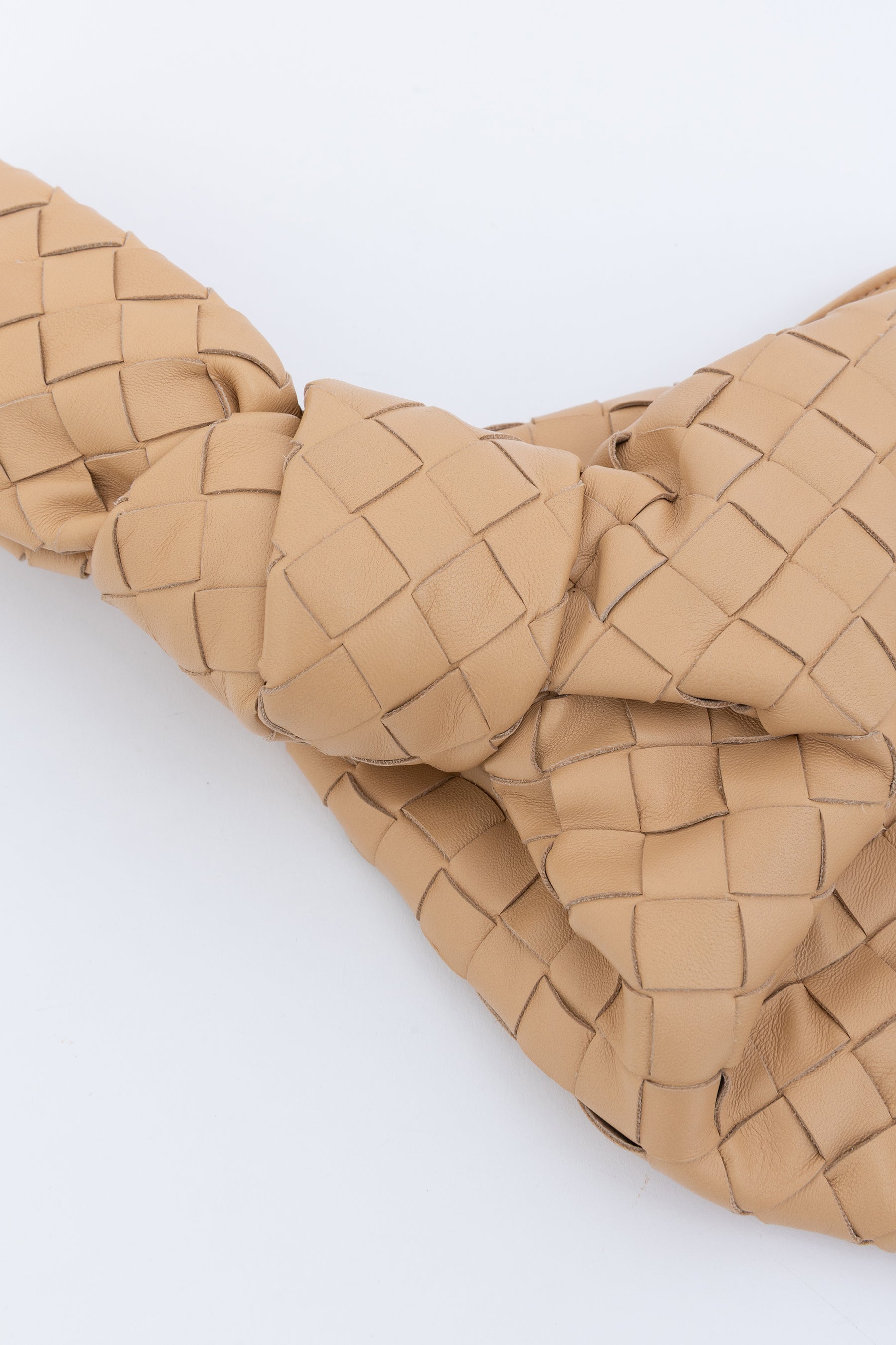 Intrecciato Leather Twist Bag