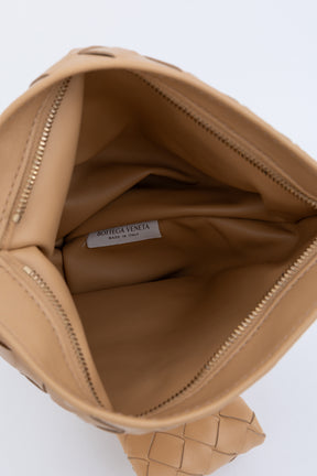 Intrecciato Leather Twist Bag