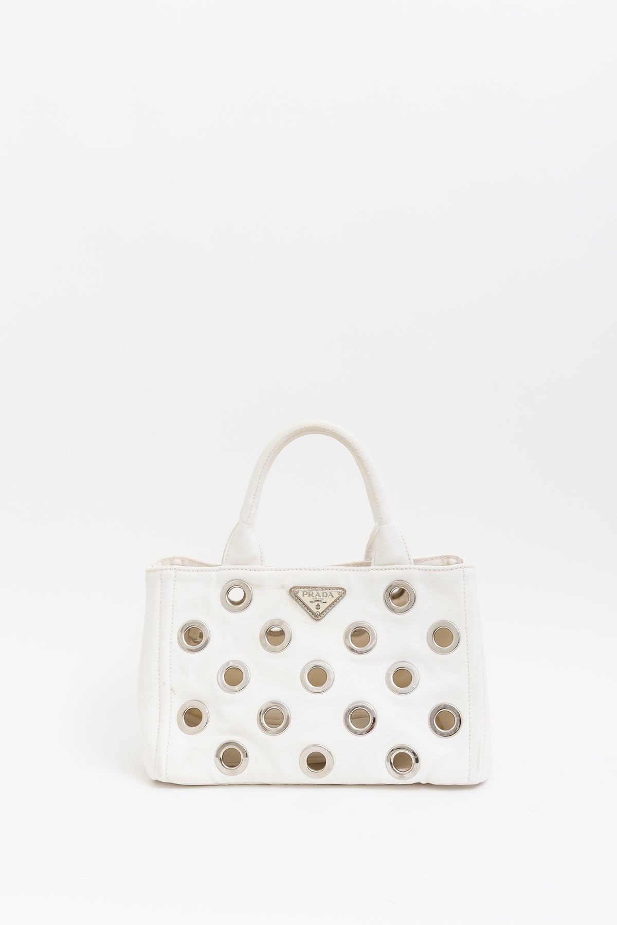 Canapa Grommet Embellished Tote