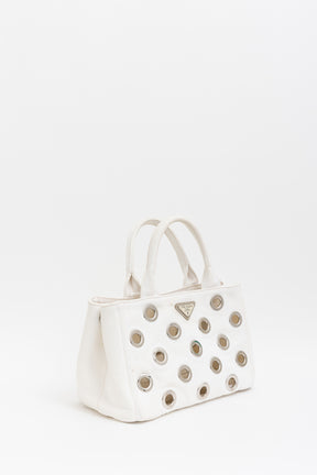 Canapa Grommet Embellished Tote