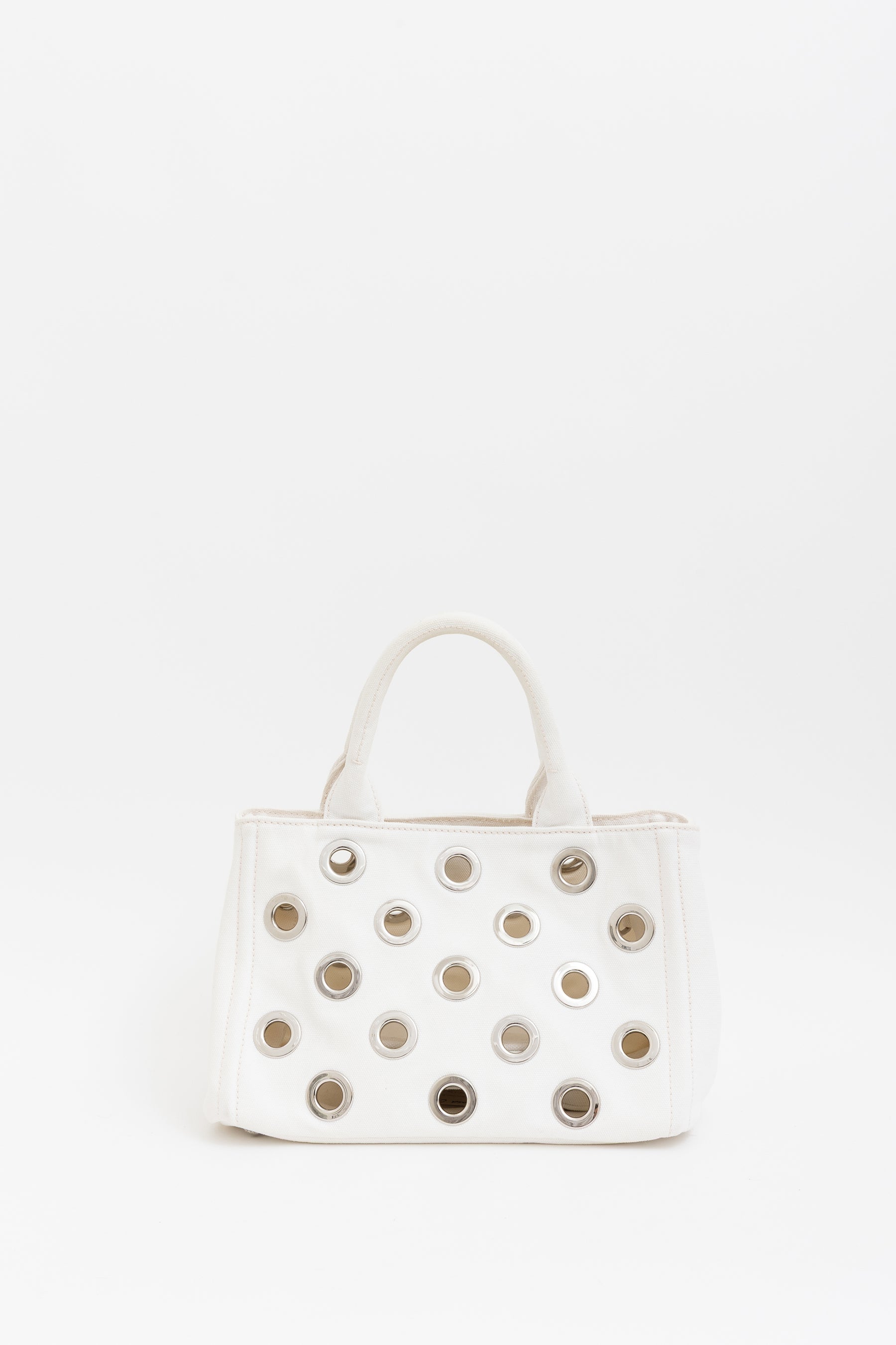 Canapa Grommet Embellished Tote