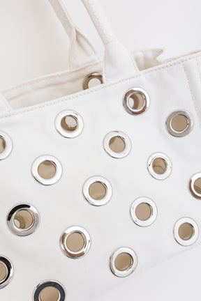 Canapa Grommet Embellished Tote