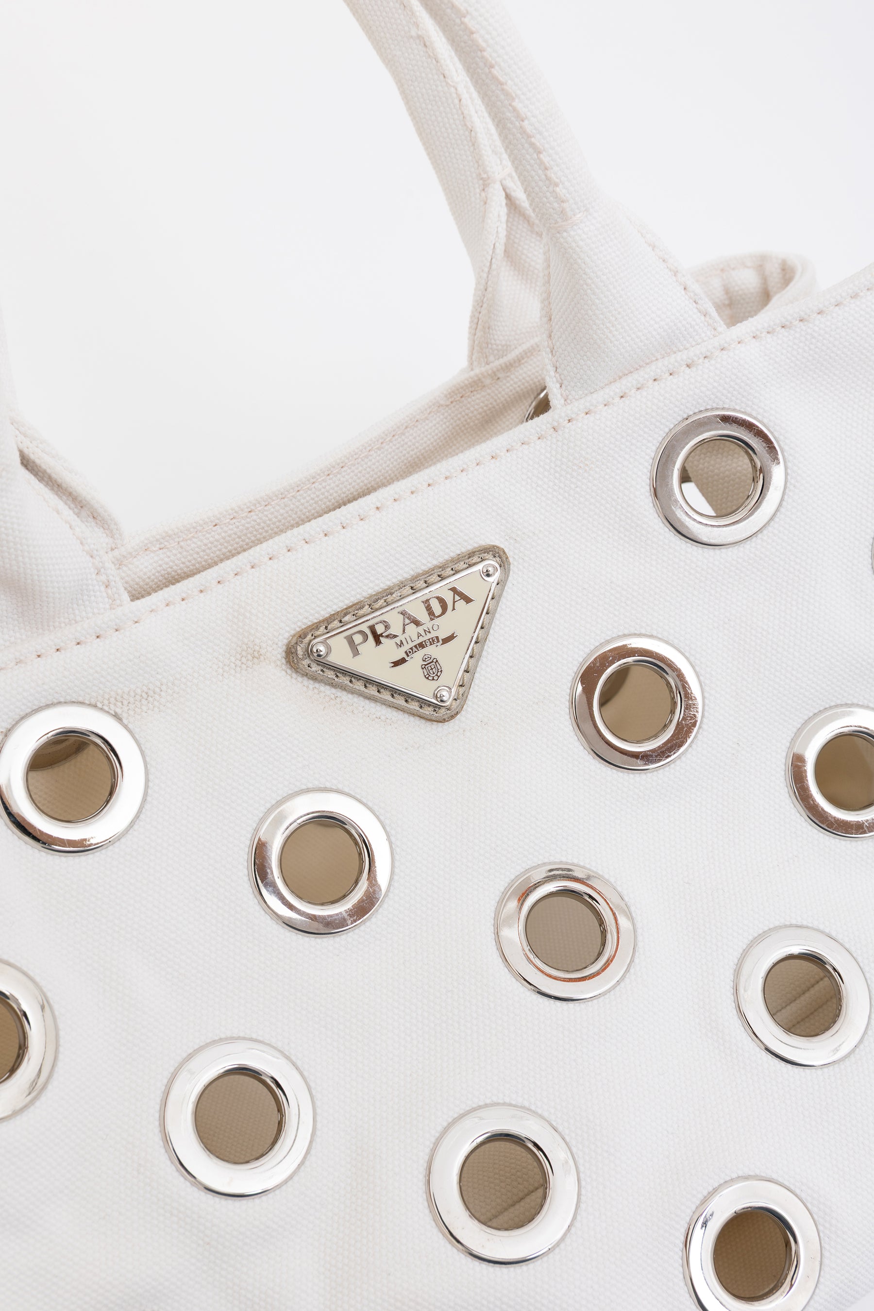 Canapa Grommet Embellished Tote