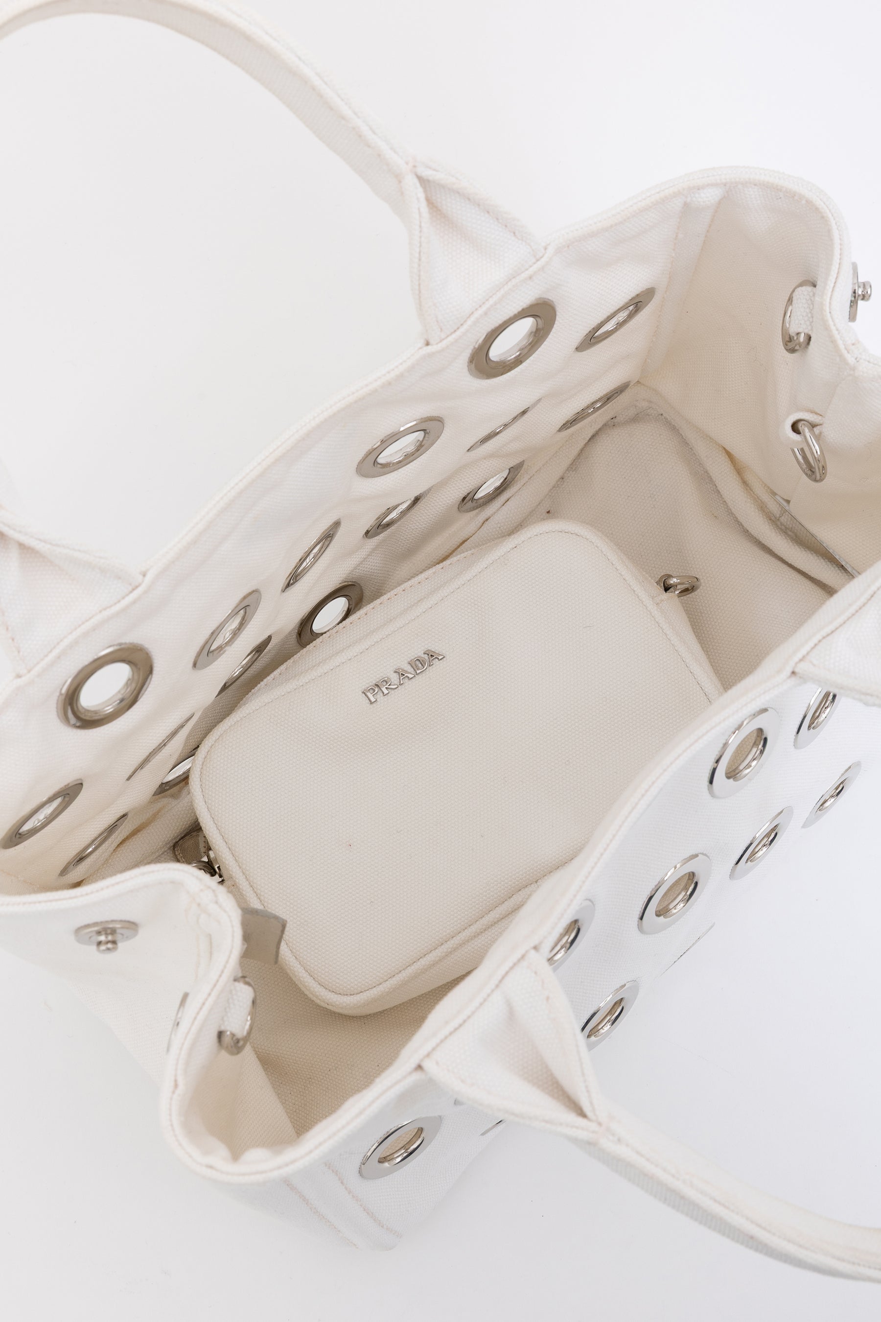 Canapa Grommet Embellished Tote