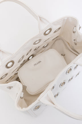 Canapa Grommet Embellished Tote