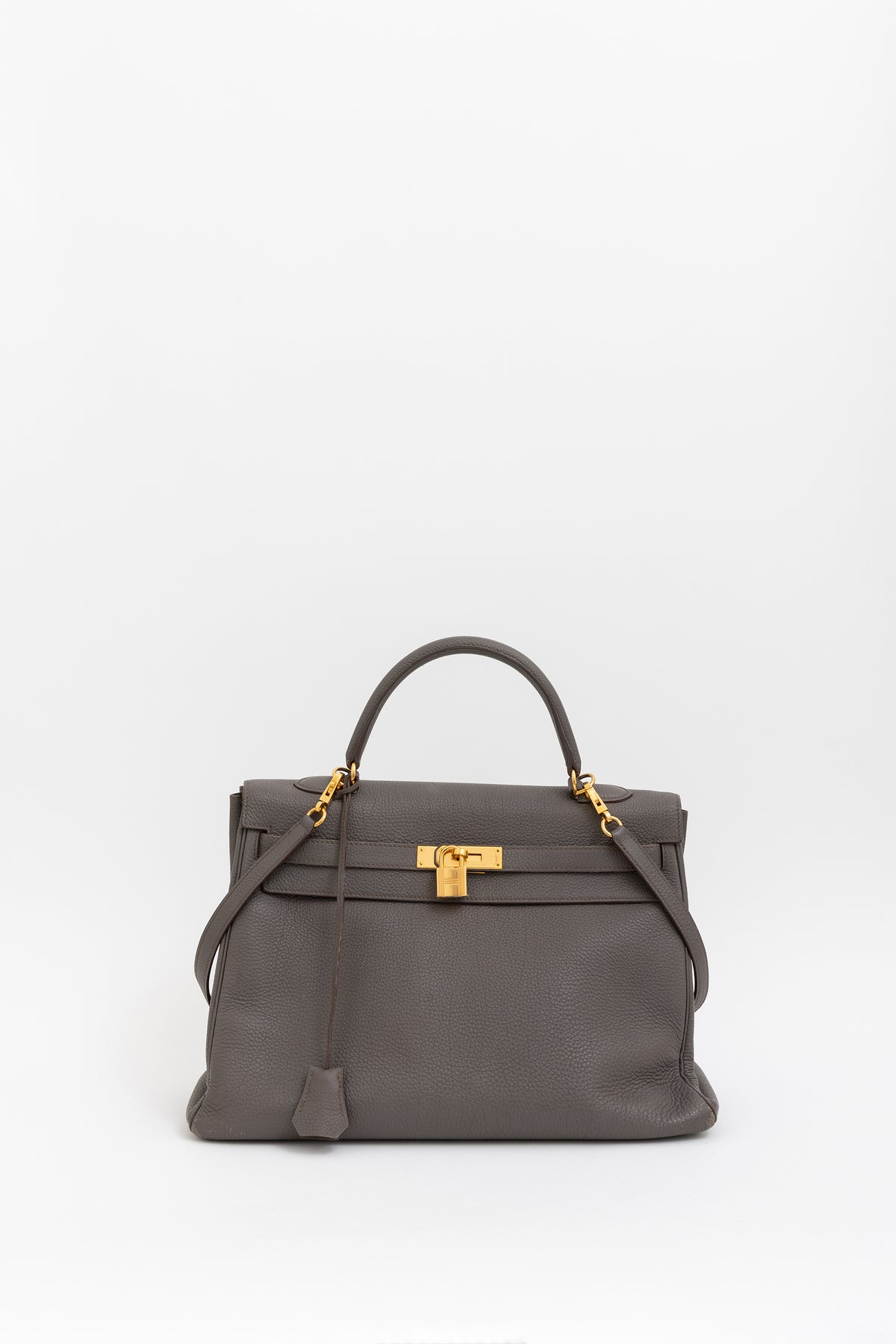 Togo Leather Kelly 35 Retourne Bag