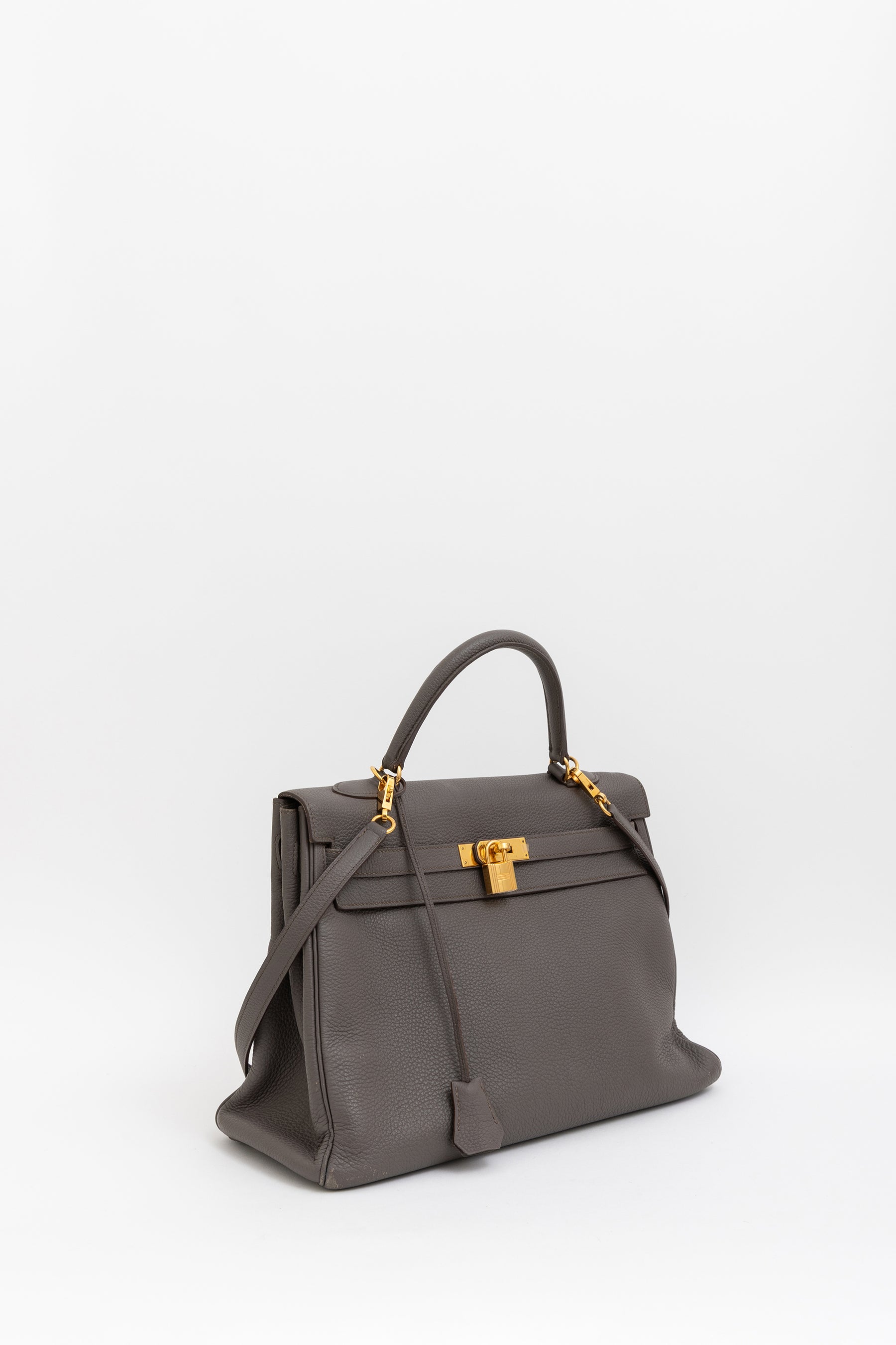 Togo Leather Kelly 35 Retourne Bag