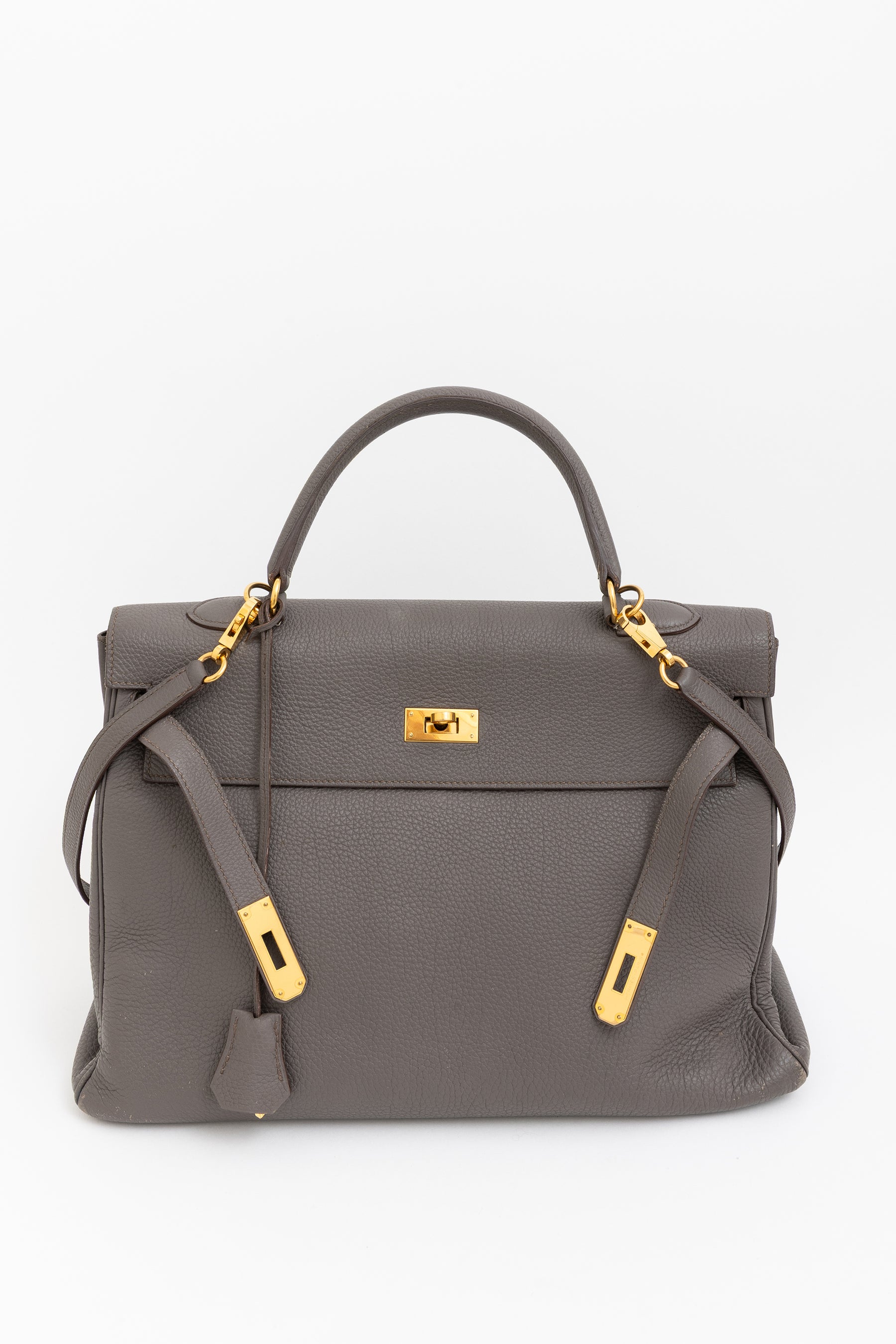 Togo Leather Kelly 35 Retourne Bag