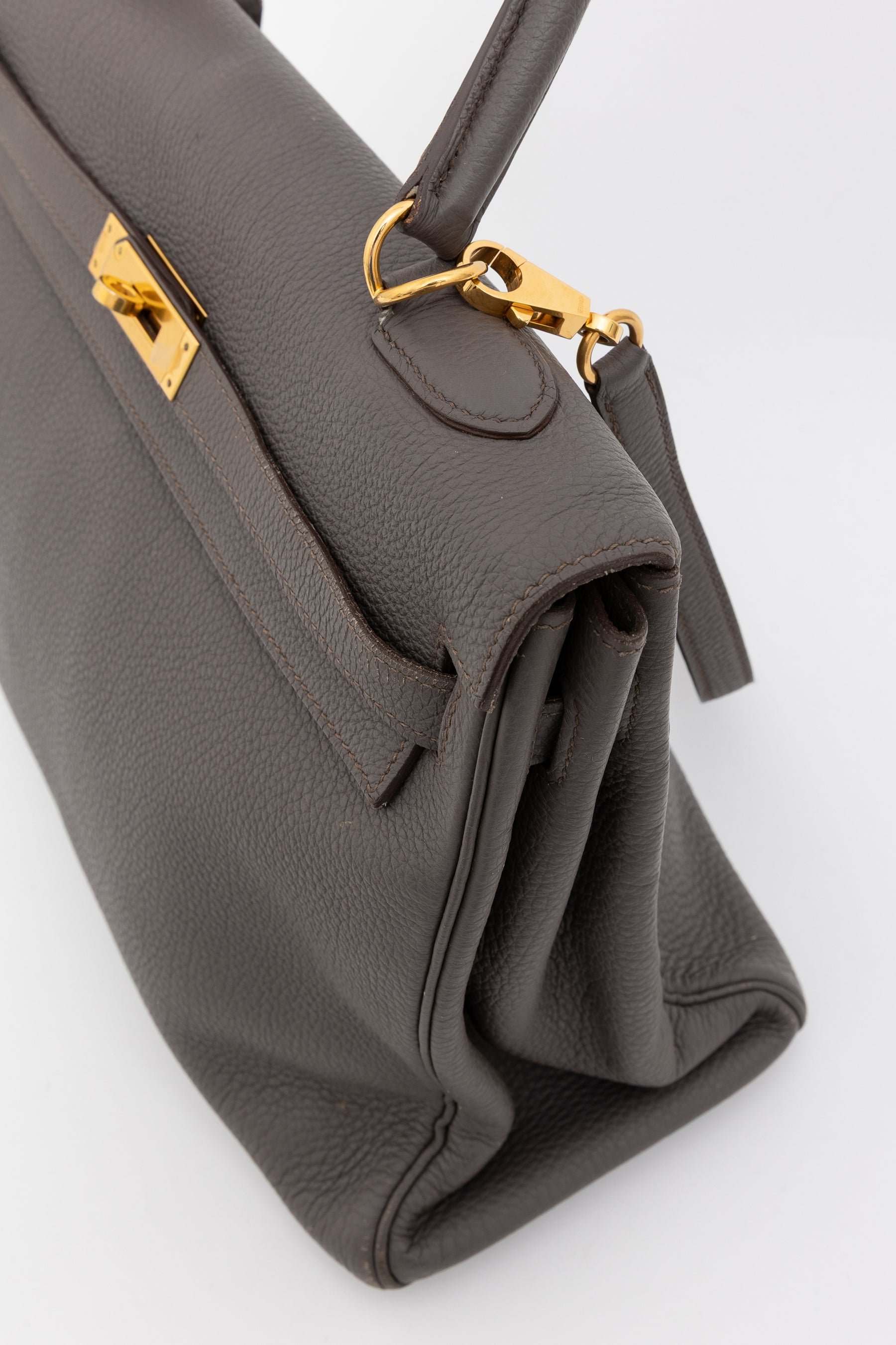 Togo Leather Kelly 35 Retourne Bag