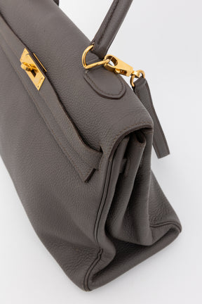 Togo Leather Kelly 35 Retourne Bag