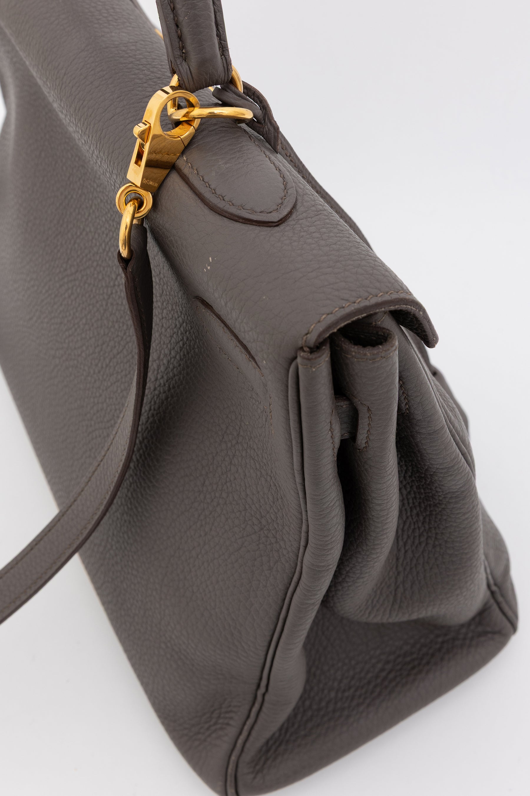 Togo Leather Kelly 35 Retourne Bag