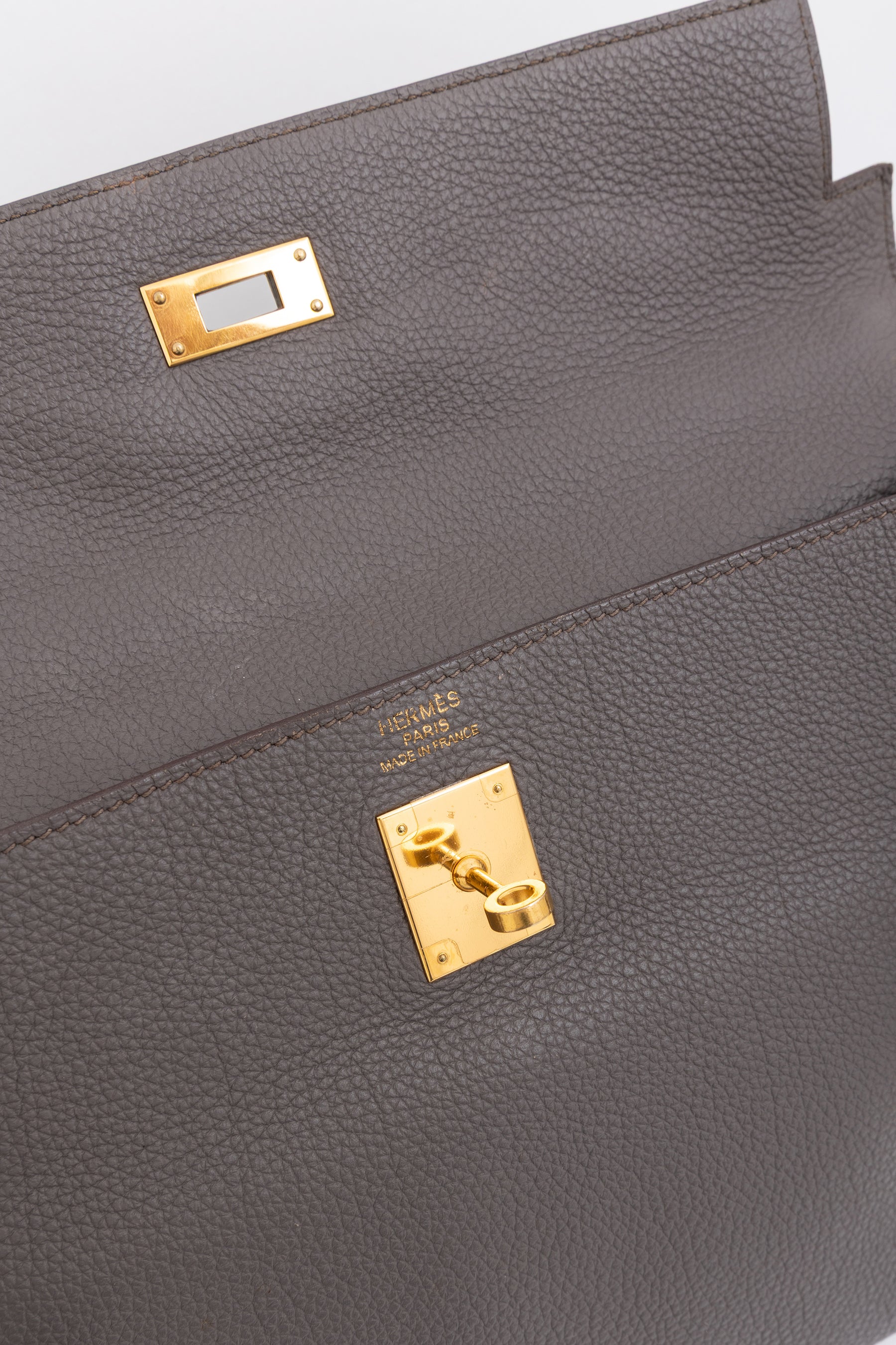 Togo Leather Kelly 35 Retourne Bag