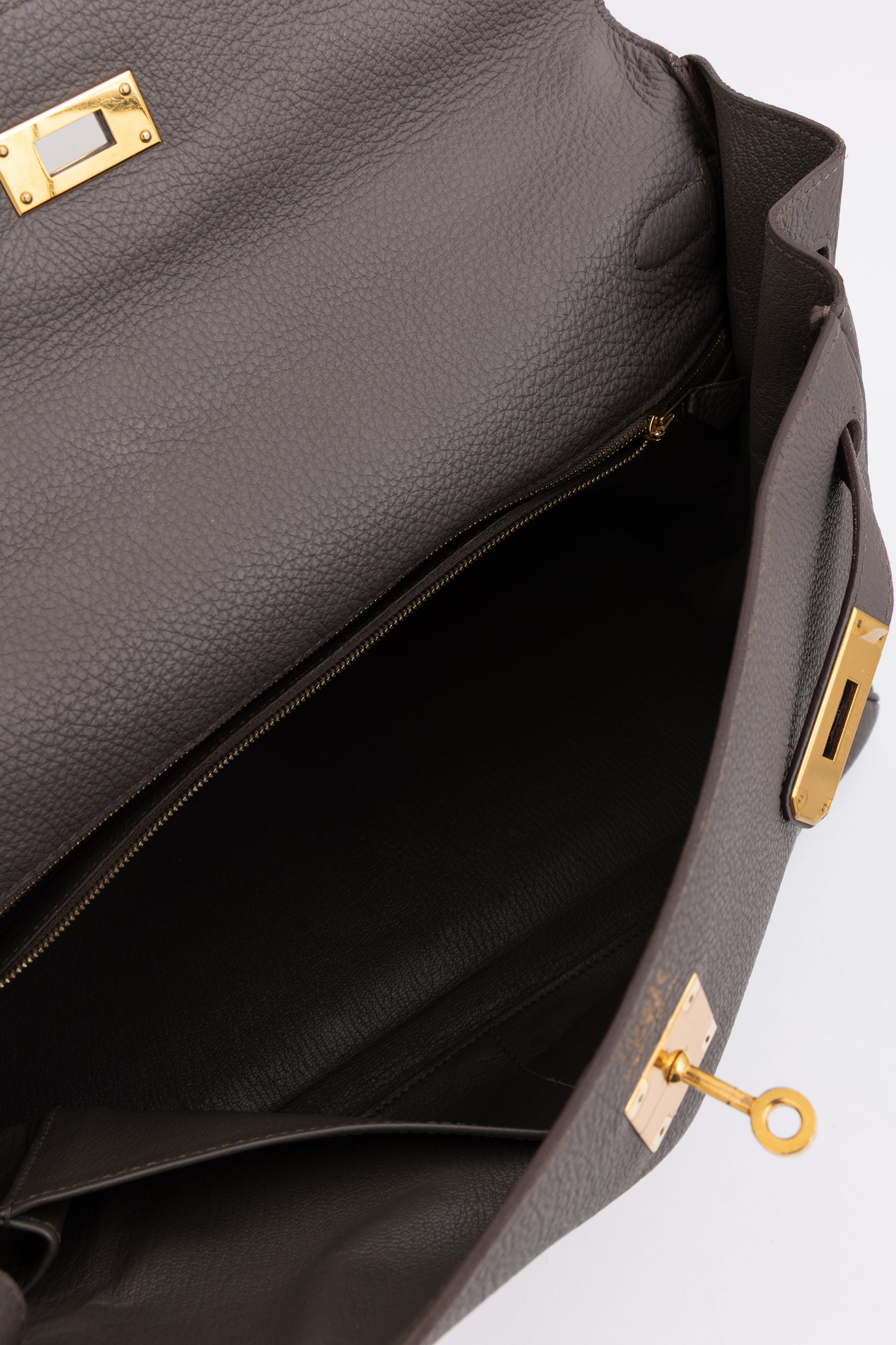 Togo Leather Kelly 35 Retourne Bag