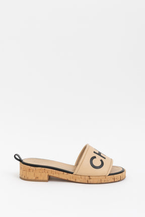 Mules With Cork Heel