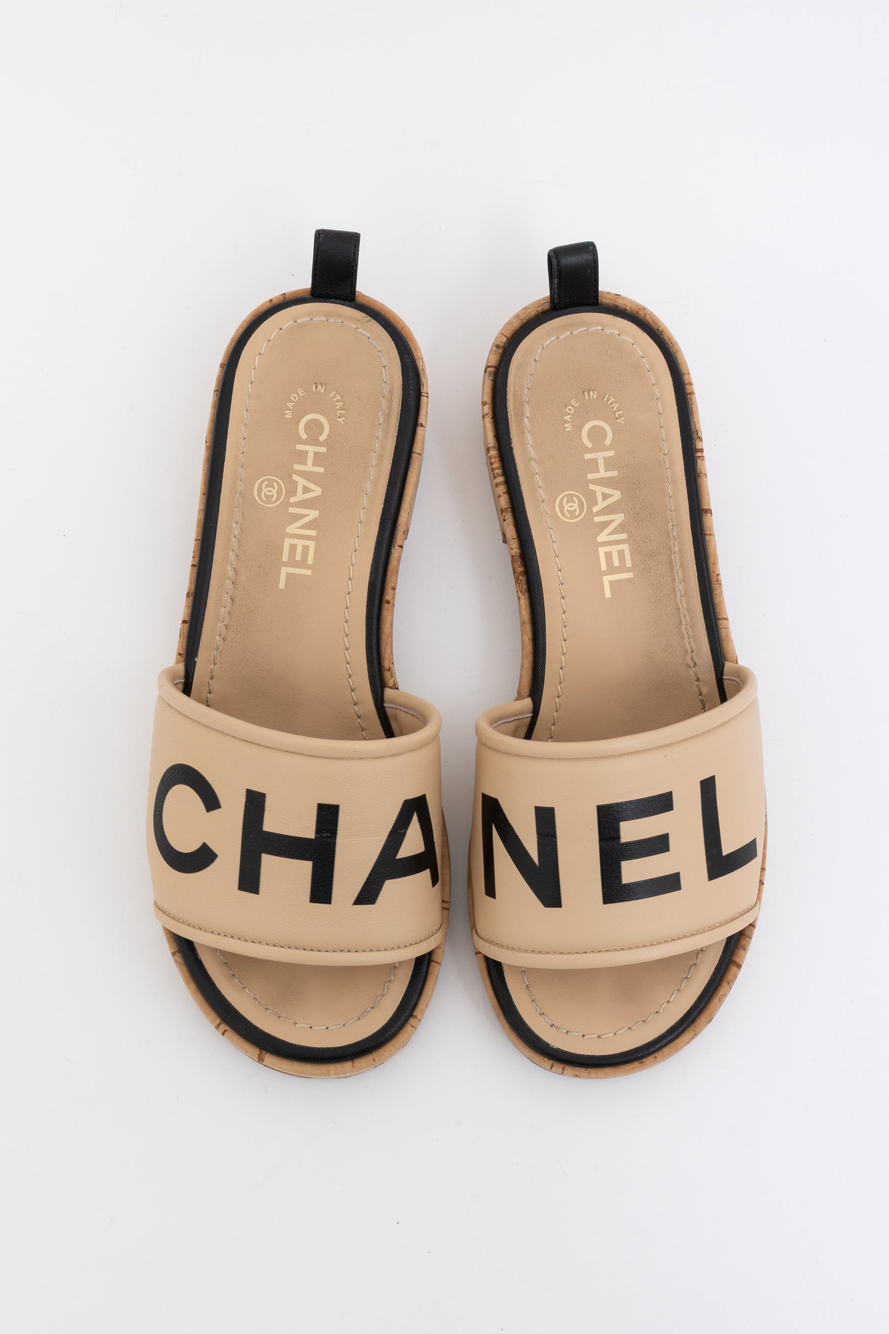 Mules With Cork Heel