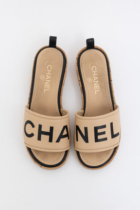 Mules With Cork Heel