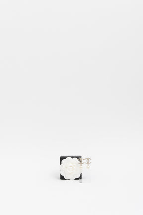 Crystal CC Pearl Drop Earrings