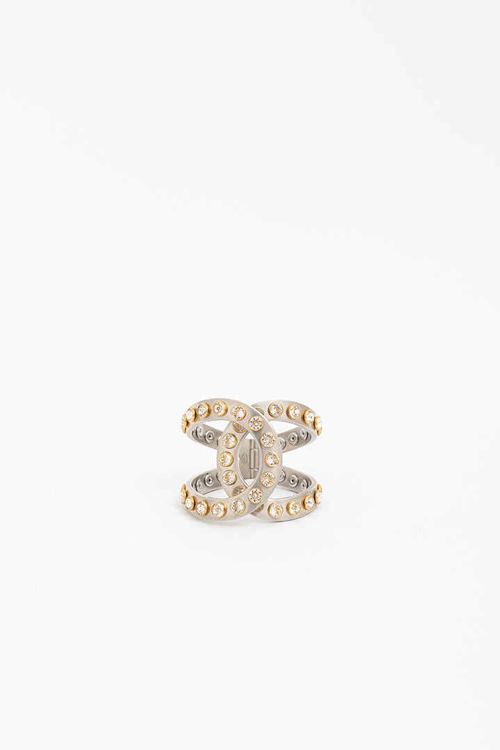 Crystal Logo Cuff
