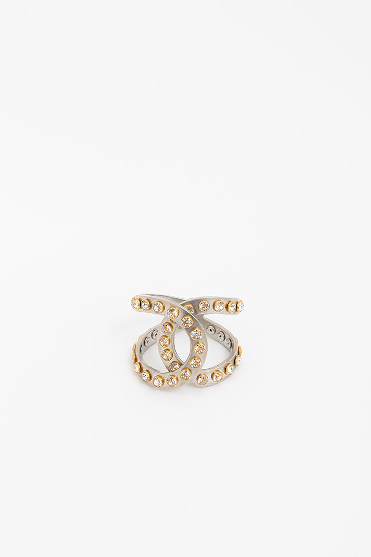Crystal Logo Cuff
