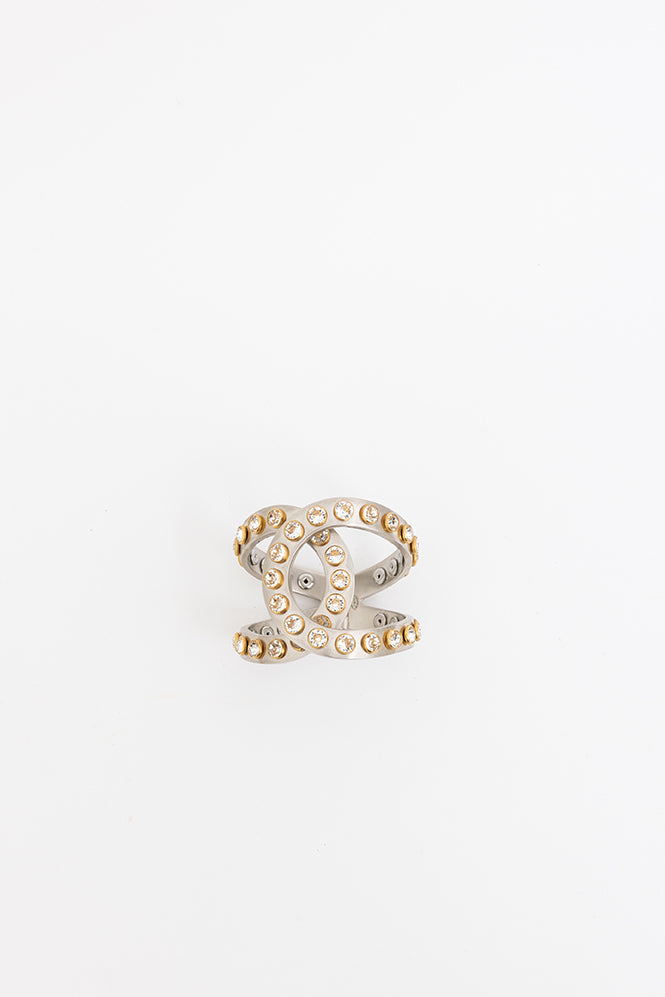 Crystal Logo Cuff