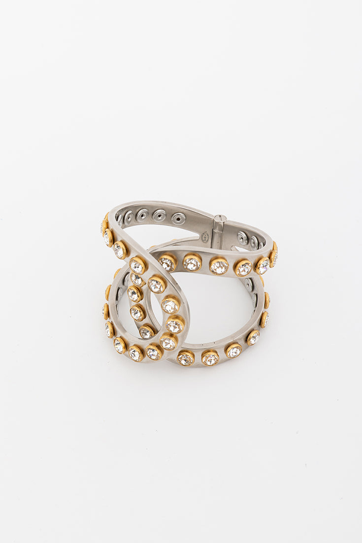 Crystal Logo Cuff