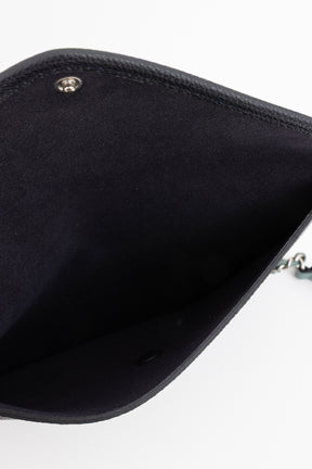 Seafoam Perforated Leather Small Tote Bag