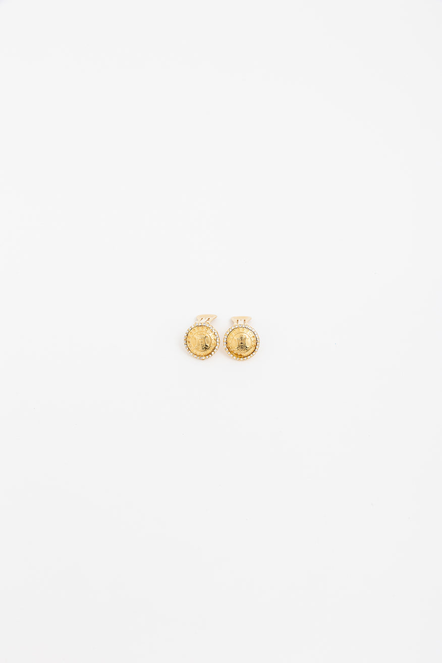 Triomphe Logo Clip On Earrings