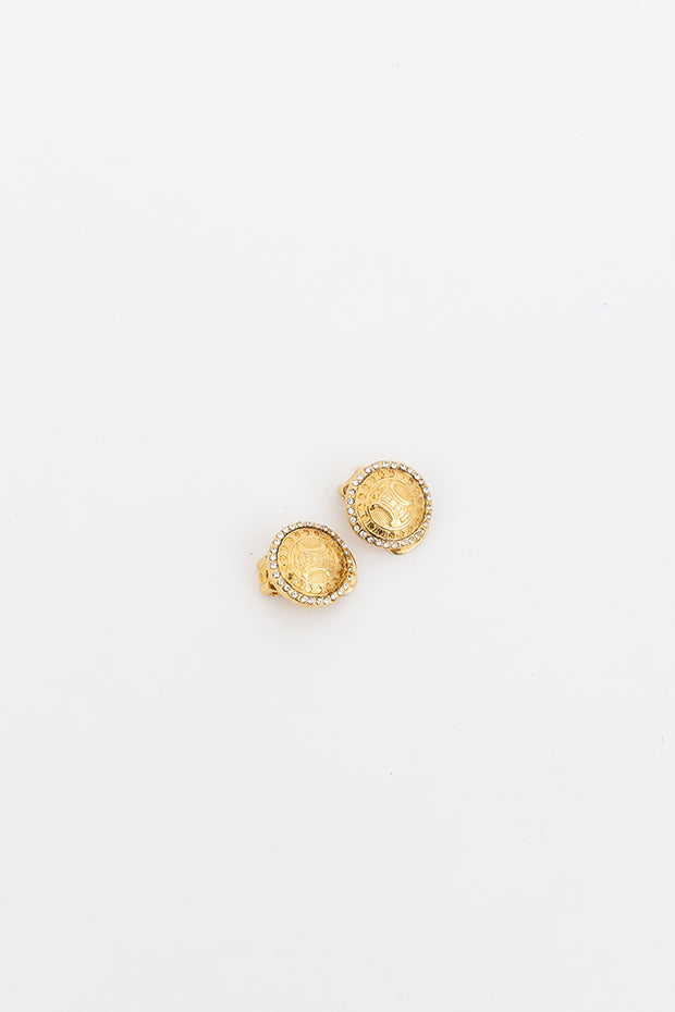 Triomphe Logo Clip On Earrings