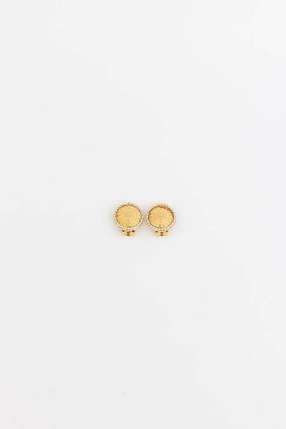 Triomphe Logo Clip On Earrings