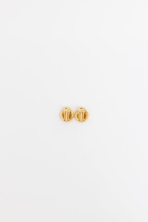 Triomphe Logo Clip On Earrings