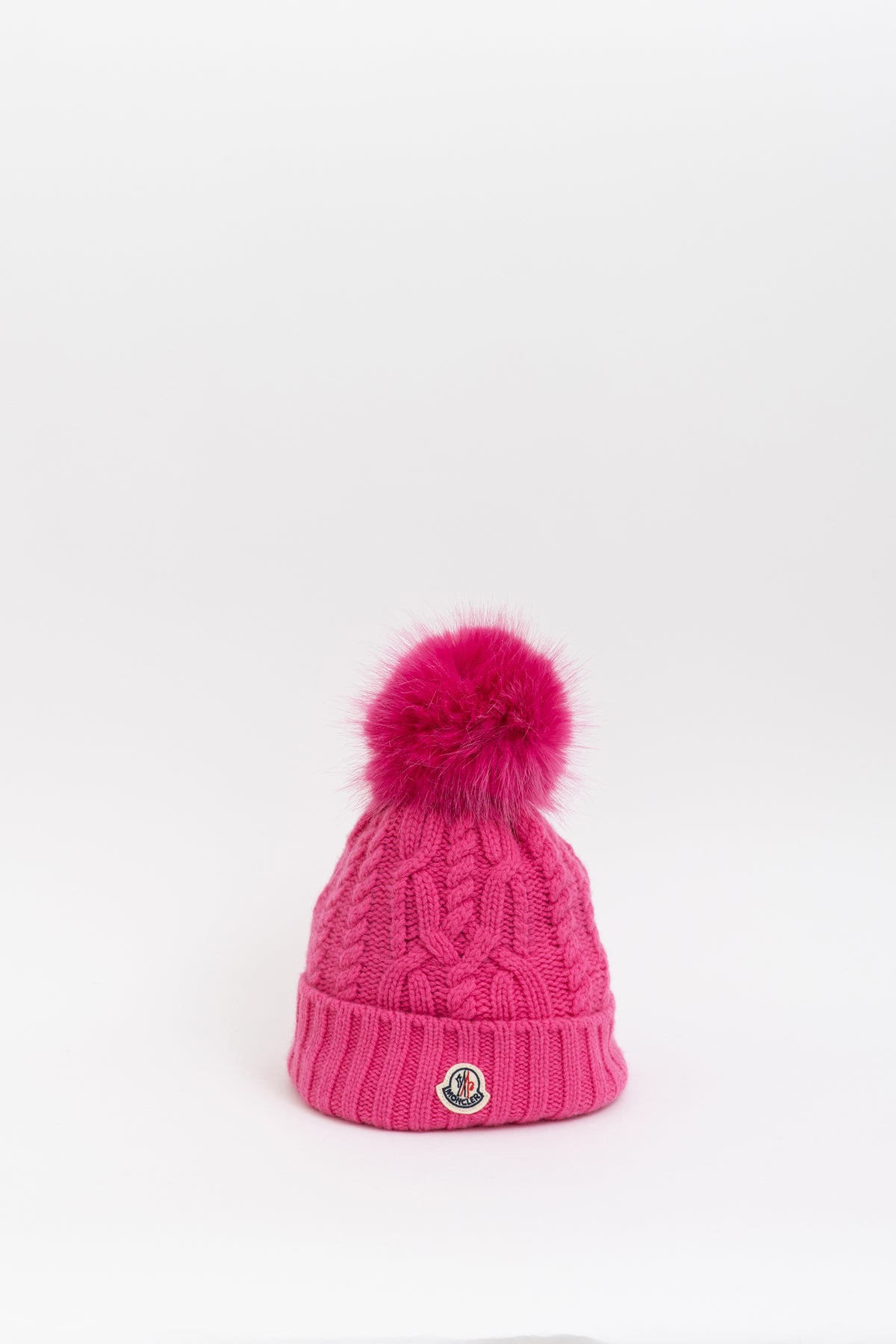 Knitted Beanie With Pompom